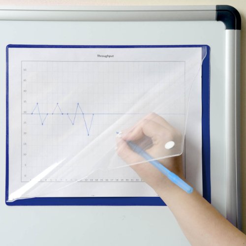 StoreSMART - Magnetic Closure Pocket - Magnetic-Back - 50-Pack - Blue - 8.5" x 11" (MCP8511MBPQB-50)