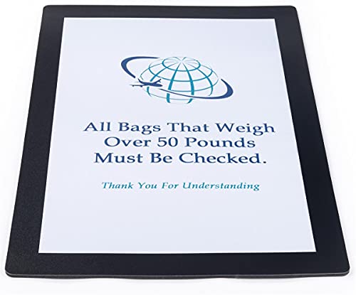 Set of Twenty, Counter Mats, Non-Skid Rubber Bottom, Countertop Sign Holders for 11 x 17 Inch Images, Slide-in Design