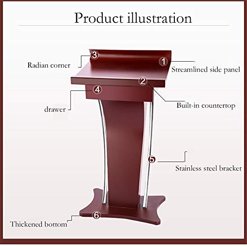 Generic Lectern Podium Stand Solid Wood - White, for Church, Schools, Hotel & Restaurant