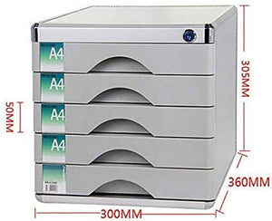 WASHLA Lockable Desktop Drawer Organizer White Label Cabinet