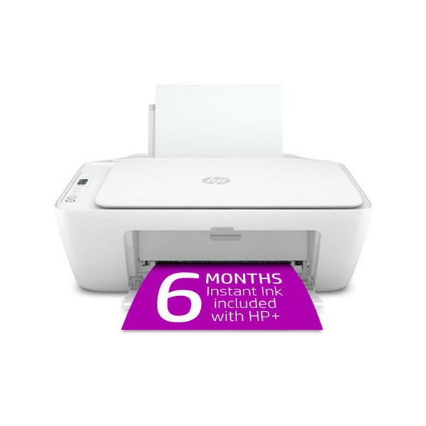 HP DeskJet 2752e All-in-One Wireless Color Inkjet Printer，Print Scan Copy - Icon LCD Display, 4800 x 1200 dpi, WiFi, Bluetooth, Hi-Speed USB, White，W/Silmarils Printer Cable