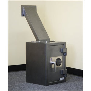 Protex Through-the-Wall Depository Safe With Drop Chute & Electronic Lock, 14" x 14" x 20"