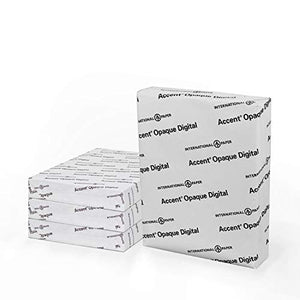 Accent Opaque 18” x 12” White Cardstock Paper, 120lb, 325gsm – 500 Sheets (4 Reams) – Premium Smooth Extremely Heavy Cardstock, Printer Paper for Ink Heavy Invitations, Cards, Menus, Images – 189030C