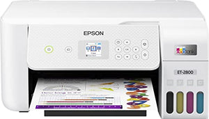 Epson Premium EcoTank 2800 Series All-in-One Color Inkjet Cartridge-Free Supertank Printer I Print Copy Scan I Wireless Connectivity I Mobile Printing I Print Up to 10 ISO PPM I 1.44" Color LCD