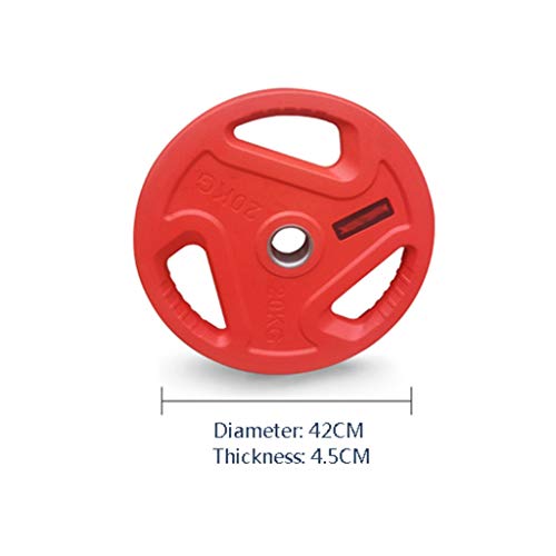 whl Barbell Plates 44lbs Dumbbell/Barbell Plates Weight Plate - Set of 2 Barbell Plates, 2-Inch Center Hole Plates for Bodybuilding Weightlifting Strength Training Equipment