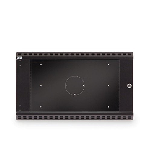 6U LINIER Swing-Out Wall Mount Cabinet - Glass Door