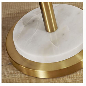 XZBXGZWY Brass Floor Lamp with Marble Base - Decorative Standing Lamp for Office, Living Room, and Bedroom