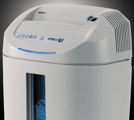 KOBRA +1 SS7 Professional Small Office Strip Cut Shredder; Shreds up to 27 Sheets of Paper at a Time, CDs, DVDs and Credit Cards; Carbon Hardened Cutting Knives Unaffected by Staples and Clips