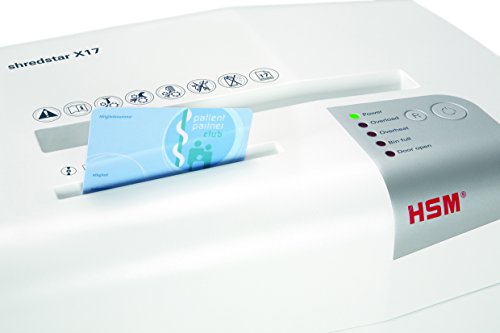 HSM shredstar X17 Cross-Cut Shredder; Shreds Up to 17 Sheets; 6.9-Gallon Capacity Shredder