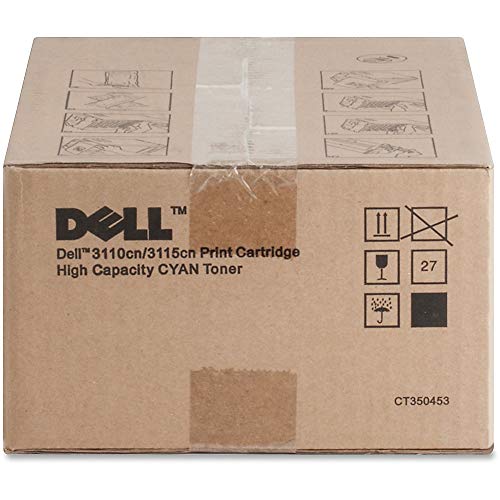 Dell PF029 Color Laser Printer 3110cn 3115cn Toner Cartridge (Cyan) in Retail Packaging