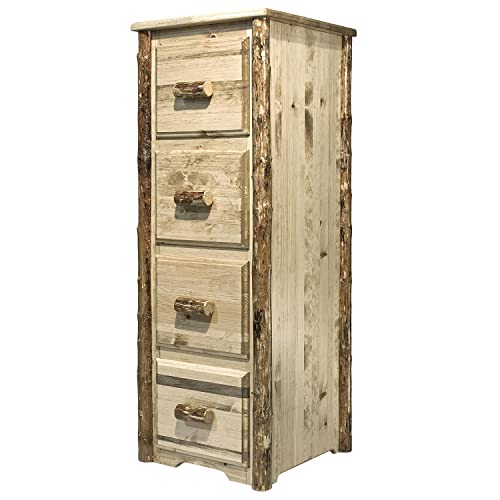 Montana Woodworks Glacier Country Collection 4-Drawer File Cabinet