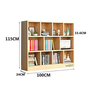 HARAY Children's Bookshelf Low Cabinet Shelf - Floor-to-Ceiling Classroom Student Storage Cabinet - Simple Combination Lattice Cabinet - Color: C