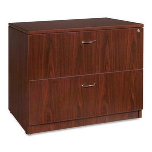 Lorell Lateral File, 35 by 22 by 29-1/2-Inch, Mahogany