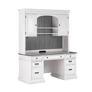 TOV White Credenza & Hutch Set