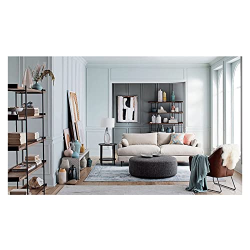 HARAY Industrial Style Iron Bookshelf - Multi-Layer Living Room Storage Rack (Long, 160cm)