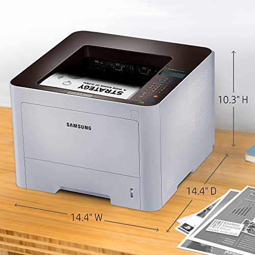 Samsung ProXpress M3820DW Wireless Monochrome Laser Printer with Mobile Connectivity, Duplex Printing, Print Security & Management Tools (SS372C)
