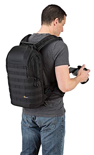 Lowepro ProTactic 350 AW II Modular Backpack with All Weather Cover for Laptop Up to 13 Inch for Professional Cameras, Mirrorless, CSC and Drones, LP37176-PWW, Black