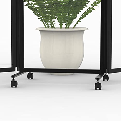 S Stand Up Desk Store Acrylic Room Divider Privacy Screen (Clear, 71" x 65")
