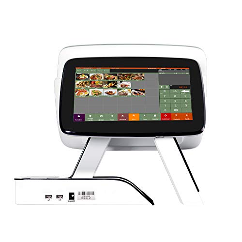 ZHONGJI All in One Touch POS System Cash Register with Built-in Printer Point of Sale Software for Restaurants & Bar SET03