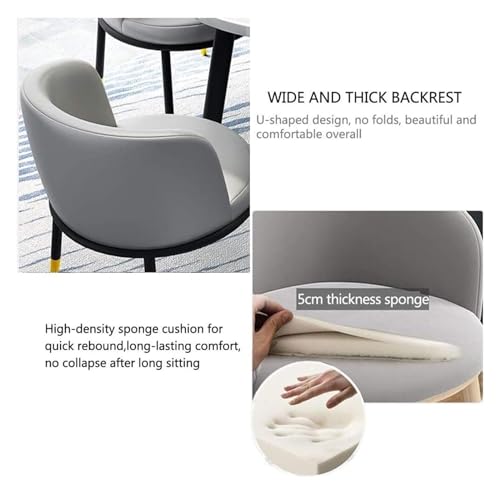 DioOnes Modern Table Set for Business and Home - Round Wooden Table with Chairs