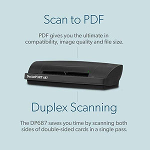 DocketPORT 687 Duplex Card Scanner (DP687)