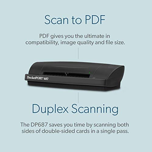 DocketPORT 687 Duplex Card Scanner (DP687)