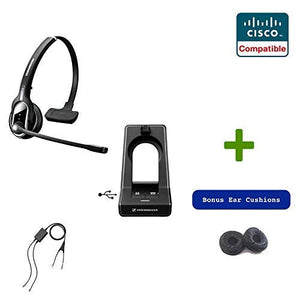 Sennheiser SD PRO1 Cordless Headset with Cisco EHS Adapter - Compatible with Cisco Models