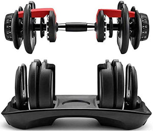 YPC Single Adjustable Dumbbell，Fast Adjust Weight Dumbbell Barbell 10lb-90lb Free Weight Dumbbell Suit for Training Equipment Exercise Strength Core Fitness
