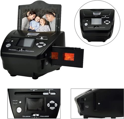 MAHWER Slide Viewer/Negative Scanner, Converts 35mm 135 110 126 Film/Slides to Digital JPG Photos