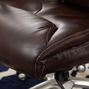 La-Z-Boy Cantania Executive Bonded Leather Office Chair - Coffee (Brown)