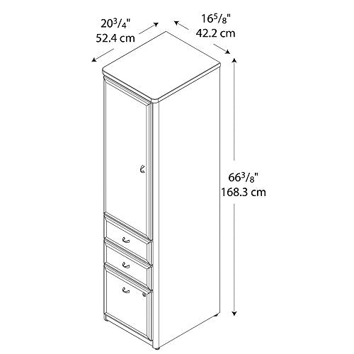 Bush Business Furniture WC94475P Series A Vertical Locker, Hansen Cherry/Galaxy