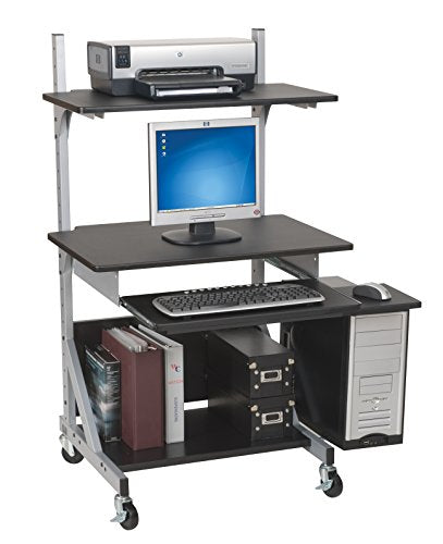 Balt 42551 Alekto Industrial Sit & Stand Workstation, 27.5" - 52.5"H x 30"W x 24"D