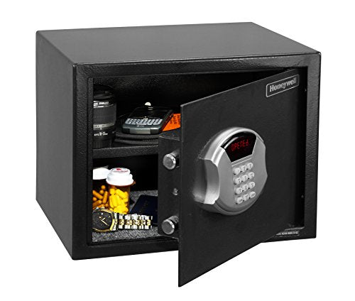 Honeywell Safes & Door Locks 5103 Medium Steel Security Safe with Hotel-Style Digital Lock HONEYWELL-5103 Medium, 0.83-Cubic Feet, Black, Medium