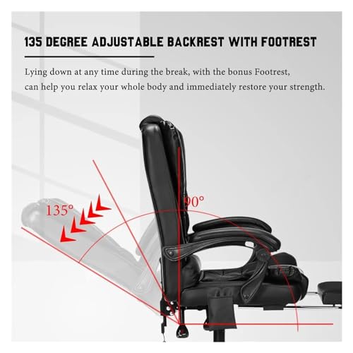 Executive Massage Office Chair with Footrest