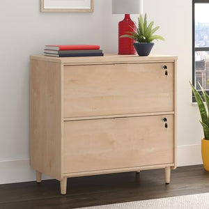 Sauder Clifford Place 2-Drawer Lateral File Cabinet, Natural Maple Finish