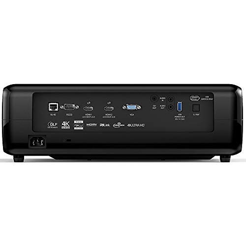 Optoma UHD51A Amazon Alexa Enabled 4K Ultra High Definition Projector All in One Home Theater Bundle