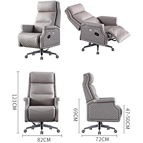 Video Game Chairs Home Office Desk Chairs Office Chairs with Lumbar Support Office Chairs & Sofas Home Office Conference Chair,Luxurious,Reception Chair with Frame Finish Ergonomic Lumbar Support,Gray