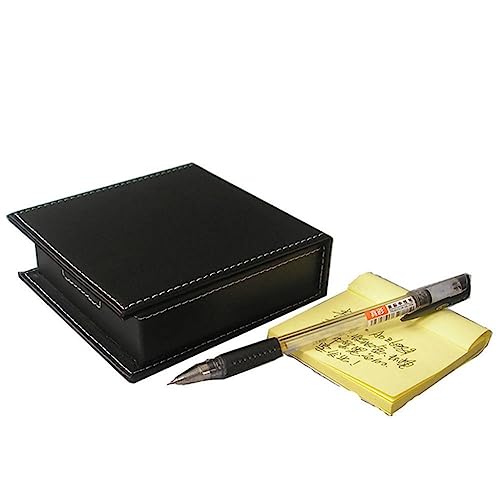 JSSFD 5 Pcs Office Stationery Desk Organizer Set File Rack Desktop Storage Organizer Wood Napkin Holder Memo Box