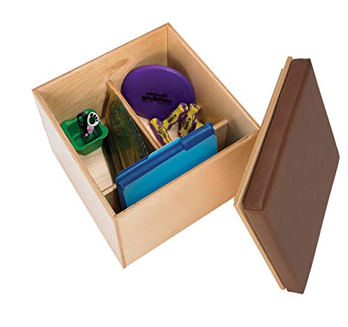 Childcraft Help On Wheels Mobile Teacher Stool, 18 x 18 x 18 Inches