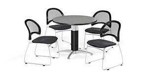 OFM PKG-BRK-175-0028 Breakroom Package, Gray Nebula Table/Slate Gray Chair