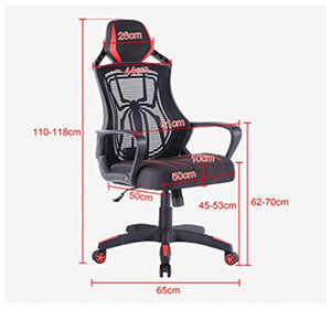 UsmAsk Adjustable High Back Gaming Chair - Black/Red Spiderman Office Chair