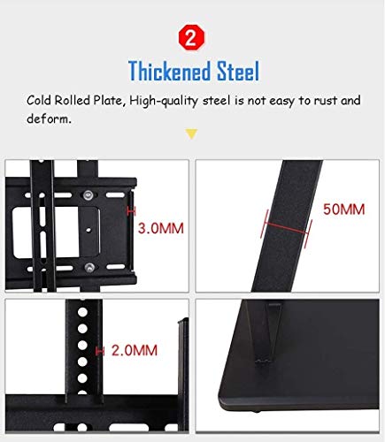 WEBOL TV Brackets for Wall Mount & Mobile Cart - 32-75 Inch LCD LED Plasma Display Stand