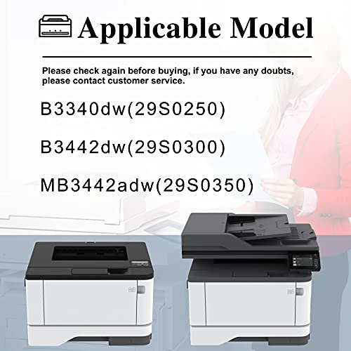 1 Pack B3340 B341X00 Black Remanufactured Compatible Toner Cartridge Replacement for Lexmark B3340dw (29S0250) MB3442adw (29S0350) B3442dw (29S0300) Printer Toner