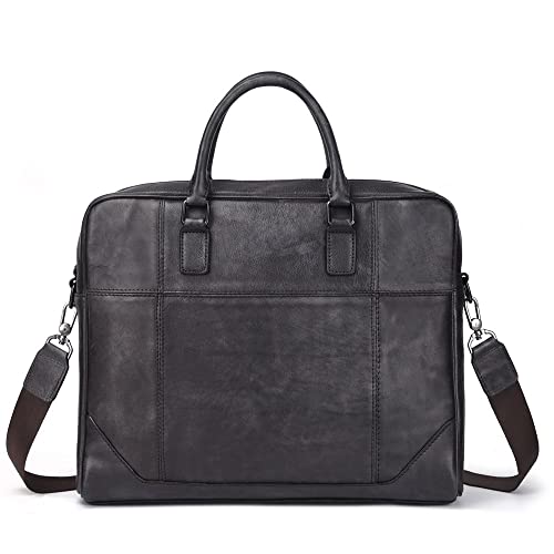 WALNUTA Postman Men's Bag Men's Handbag Briefcase Large Capacity Computer Bag Hand-painted (Color : A, Size : 38 * 28 * 8cm)