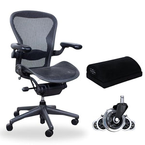 Aeron Herman Miller Size B Office Chair | 10 Year Warranty | Fully Adjustable | Renewed