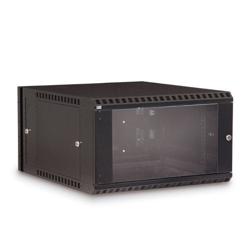6U LINIER Swing-Out Wall Mount Cabinet - Glass Door