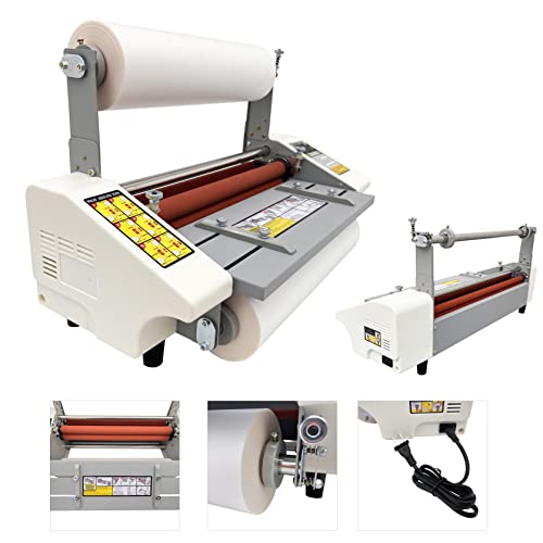 INTSUPERMAI Hot Cold Roll Laminator 110V A2+ 44cm 17.3inch Thermal Laminating Machine