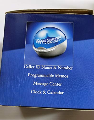 Sharper Image Info Globe Scrolling Caller ID