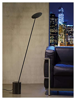 EESHHA Modern LED Marble Floor Lamp 8W (Size: Nero)