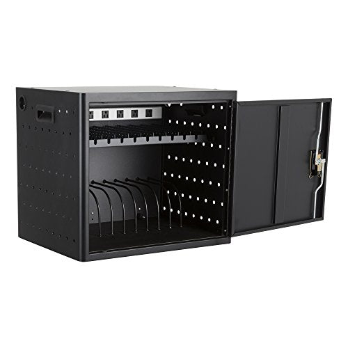 Shapes Series 12-Bay Wall-Mount Chromebook,Laptop and Tablet Charging Cabinet